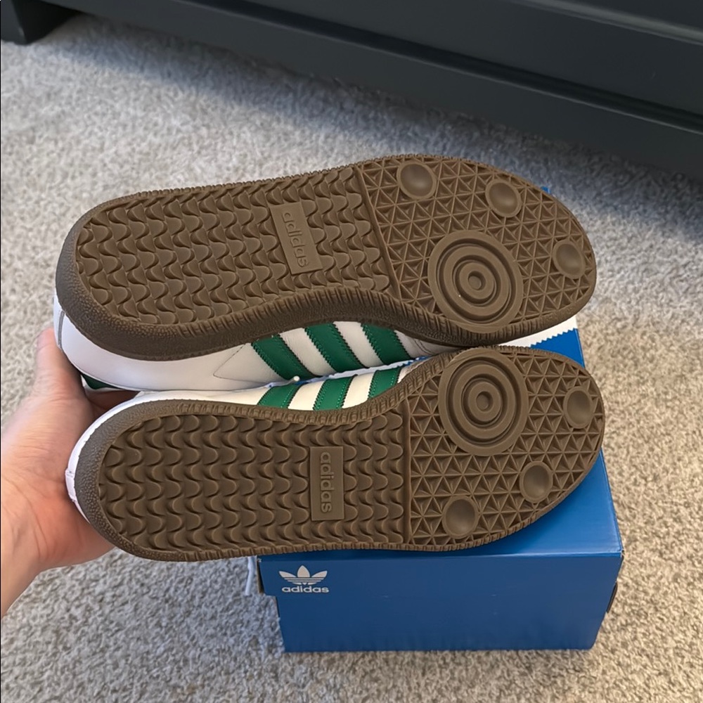 Adidas Samba White and Green Sneakers Brand New - Picture 6 of 6